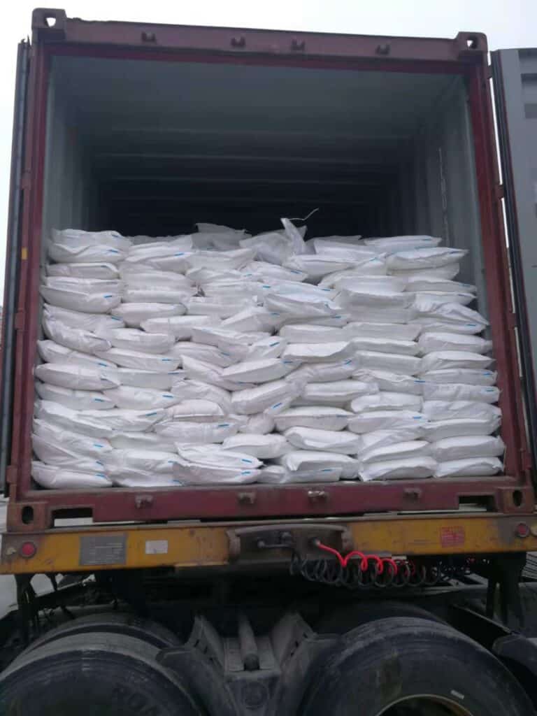 25kg sodium bicarbonate bags with batch number and Vietnamese labeling