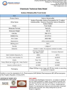 sodium metabisulfite food grade tds pic.pic