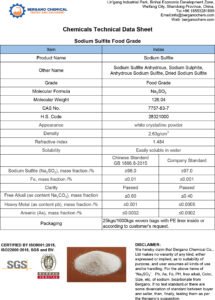 sodium sulfite food grade tds pic.pic